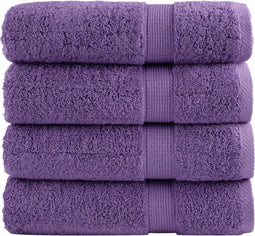 vidaXL - Handdoeken - SOLUND - 4 - st - 600 - g/m² - 50x100 - cm - paars