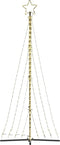 vidaXL LED-kerstboom 447 LEDs 250 cm warmwit