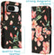 iMoshion Hoesje Geschikt voor Google Pixel 8 Hoesje Met Pasjeshouder - iMoshion Design Softcase Bookcase - Meerkleurig / Blossom Watercolor Black