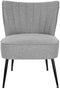 DKD Home Decor - Leunstoel - Grijs Metaal 55 x 64 x 72,5 cm