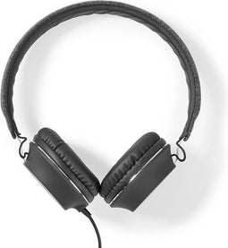 Nedis FSHP100AT - Bedrade koptelefoon - 40 mm drivers - Grijs Zwart