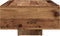 vidaXL - Salontafel - met - LED-verlichting - Oude - Hout - 85x55x31 - cm