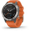 Garmin fēnix 6 - Smartwatch - GPS multi-sport met muziek - Grijs (Oranje)