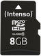 Intenso microSDHC Class 10 - 8GB - SD adapter - Zwart