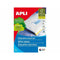 Klevende etiketten Apli 1278 100 Lakens 105 x 57 mm Wit
