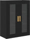 vidaXL - Zwart - Eiken - Wandkast - - - 69.5x34x90 - cm