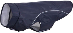 vidaXL - Hondenregenjas - met - reflecterende - strips - polyester - blauw - 2XL