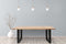 Feel Home - 240x100 Eettafel - Massief Glad Boomstamblad Eiken - 5 cm dik - U Frame