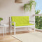 vidaXL - Tuinbankkussen - 120x(50+50)x7 - cm - oxford - stof - felgroen