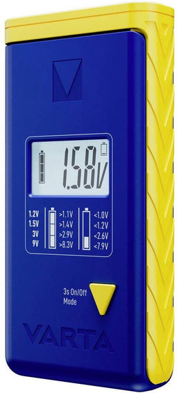 Varta LCD Batterijtester - Accutester 1.2V 1.5V 3V 9V - Voor AA AAA C D