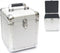 Aluminium DJ platen case - Opbergkoffer voor 70 - 100 vinyl 7 inch singles - Afsluitbaar zilver