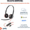 Poly Blackwire C3220 - Binaurale USB-C headset - Volumeregeling en microfoon mute - Zwart