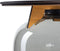 Terrarium | Eiken Tafel | Bonsai plant | Grijs glas | ↑55cm -Ø35cm