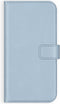 Selencia Galaxy S21 Plus - Echt Lederen Bookcase - 3 Pashouders - Lichtblauw