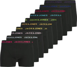 JACK&JONES JACDAMON SOLID TRUNKS - Boxershorts - Elastische tailleband - Maat XL (10 pack)