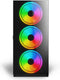 Savio PC Case Prime X1 ARGB Glass Black Midi Tower Zwart