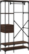 vidaXL - Kledingkast - met - lades - 100x40x180 - cm - bewerkt - hout - bruineiken