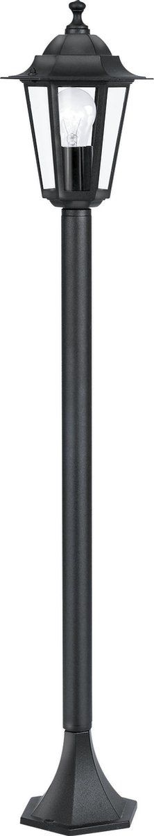 EGLO Laterna 4 - Staande lamp - H 100 cm - E27 - Zwart
