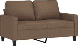 vidaXL - Tweezitsbank - 120 - cm - stof - bruin