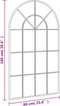vidaXL - Wandspiegel - boog - 60x100 - cm - ijzer - zwart