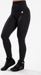 Gorilla Wear Olivia Seamless Leggings - Hoog Getailleerd - Scrunch Body Contouring - Zwart - XS/S