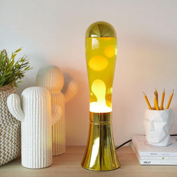 Balvi - Lavalamp - Magma oranje Lava - Goud - lavalampen