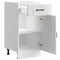 vidaXL - Keuken - onderkast - Lucca - bewerkt - hout - hoogglans - wit