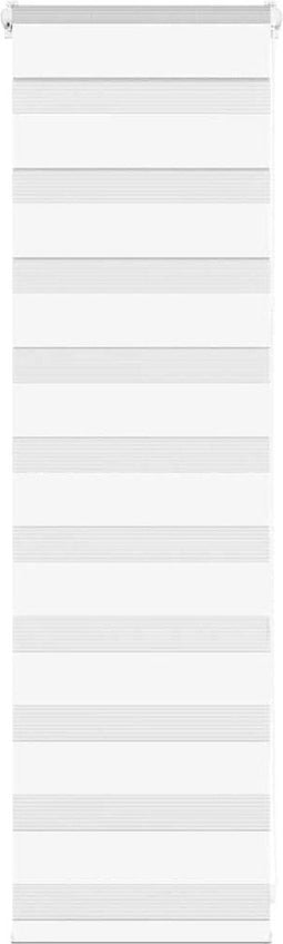 vidaXL - Zebra - rolgordijn - 50x100 - cm - stofbreedte - 45,9cm - polyester - wit