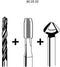 Exact 05905 - Kombi-Bitgewindebohrer M8 HSS 1/4-6kant - Boren schroefdraad doorknippen ontbramen