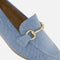 Marco Tozzi Denim Instappers - Vegan - Goudkleurige gesp - Blauw - Maat 40