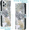 iMoshion Hoesje Geschikt voor iPhone 12 Pro / 12 Hoesje Met Pasjeshouder - iMoshion Design Softcase Bookcase - Wit / Zwart / Goud / Glamour Botanic