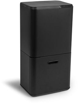 Umuzi Cleaning Prullenbak - Sensor - 63L - 2 Compartimenten - Mat Zwart - 30,5x41x78cm