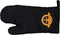 The Windmill Premium Ovenhandschoen en Pannenlap Set - Zwart met Oranje Accenten - 33 cm & 20x20 cm