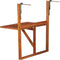 vidaXL - Balkontafel - hangend - 64,5x44x80 - cm - massief - acaciahout