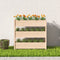 vidaXL - Plantenbak - 112x25x104,5 - cm - massief - grenenhout