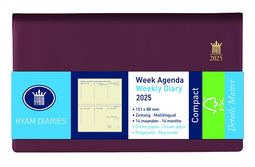 Ryam - Agenda 2023 Ryam Compact Suprema 7dagen/2pagina's bordeaux