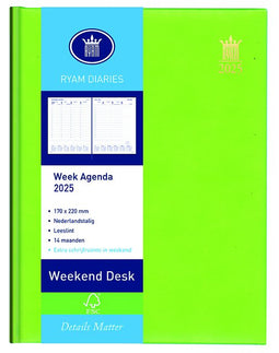 Ryam - Agenda 2023 Ryam Weekend Desk Lazio 7dagen/2pagina's assorti