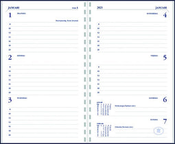 Ryam - Agendavulling 2023 Ryam Memoplan 7 staand 7dagen/2pagina's wit