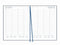 Ryam | Bureau agenda | Quintet 4 Wit 6-Talig Mundior | 2024 | Genaaid gebonden | 230 x 297 mm | 12 mnd | Zwart |