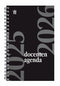 Ryam | Docenten agenda | 2025/2026 | Spiraal | 15 x 20 | 12 maanden | Zwart |
