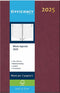 Ryam Efficiency Bureau Agenda 2025 - BORDEAUX - 1 dag per pagina (21cm x 13.5cm)