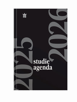 Ryam | Studie agenda Hardcover | 2025/2026 | Genaaid gebonden | 15 x 20 cm | Zwart |