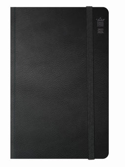 Ryam | Studie Agenda Luxe soft cover | 2025/2026 | Genaaid gebonden | A5 | 18 mnd | Zwart