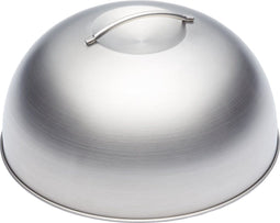 KitchenCraft MasterClass - Smelt Koepel / Burger Deksel - RVS 22.5 x 12 x 16 cm - Zilver