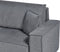 KARILA - Hoekbank met slaapfunctie - Donkergrijs - Rechts - Polyester