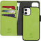 iMoshion Hoesje Geschikt voor iPhone 12 Mini Hoesje Met Pasjeshouder - iMoshion Uitneembare 2-in-1 Luxe Bookcase - Groen