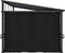 vidaXL - Prieel - met - gordijn - 405x294x244 - cm - antraciet