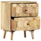 Nachtkastje 40x30x50 cm massief mangohout