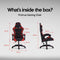 Protrue Gaming Stoel - Racing Game Chair - Ergonomisch - Zwart/Rood