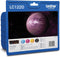 Brother LC-1220 - Inktcartridge - Voordeelverpakking 4 stuks - Kleur